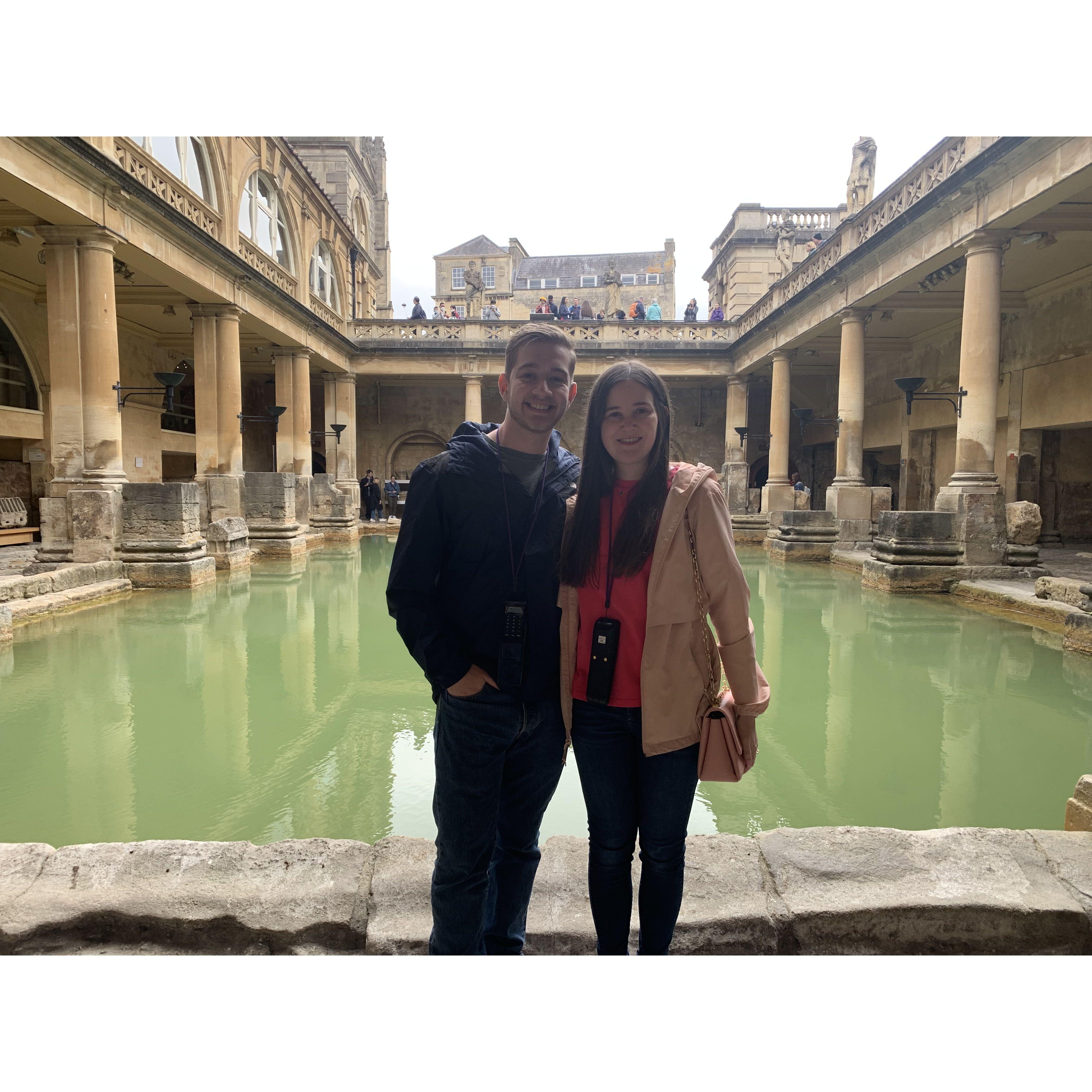 At the Roman Baths in England