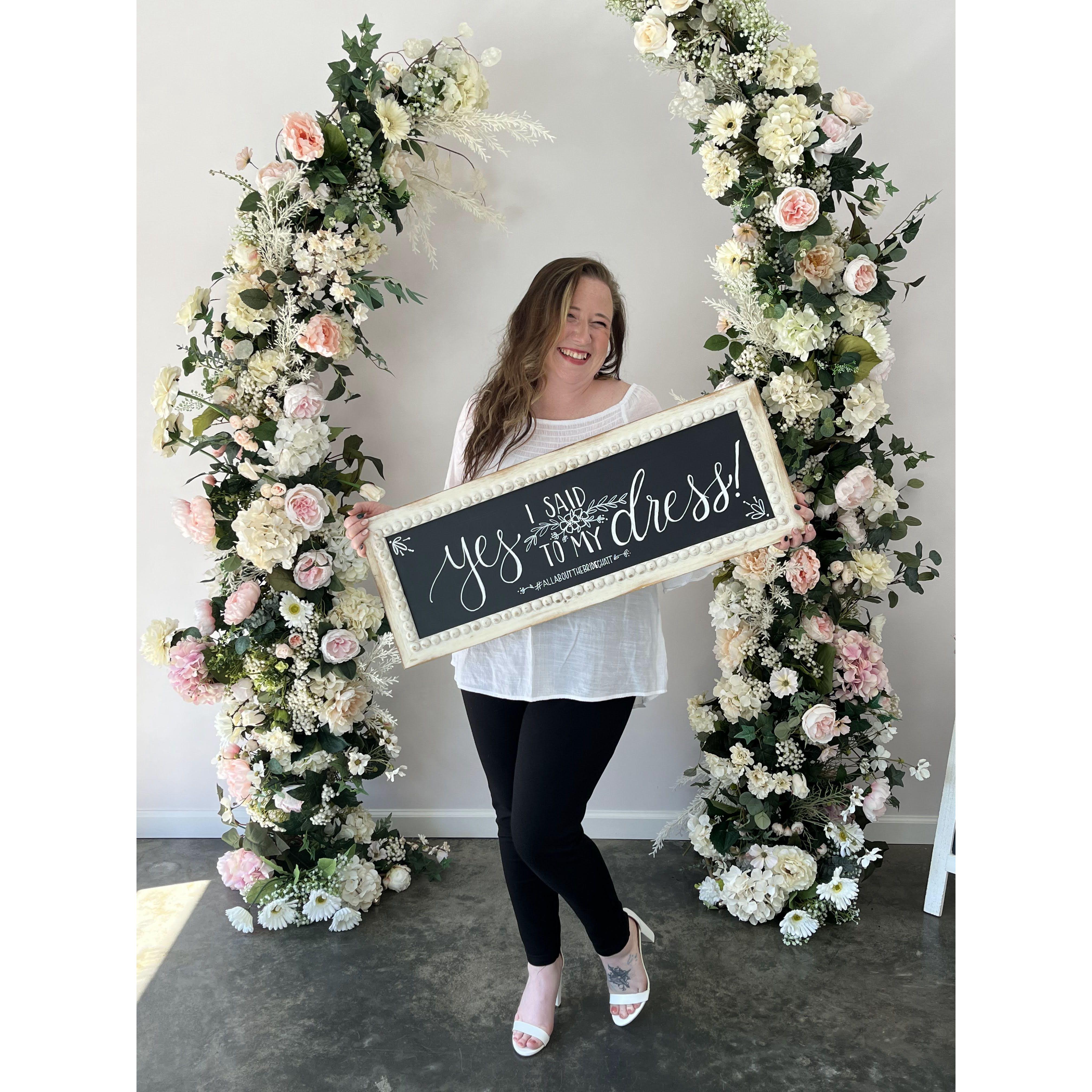 She said yes... and has been dying to share her choice ever since!