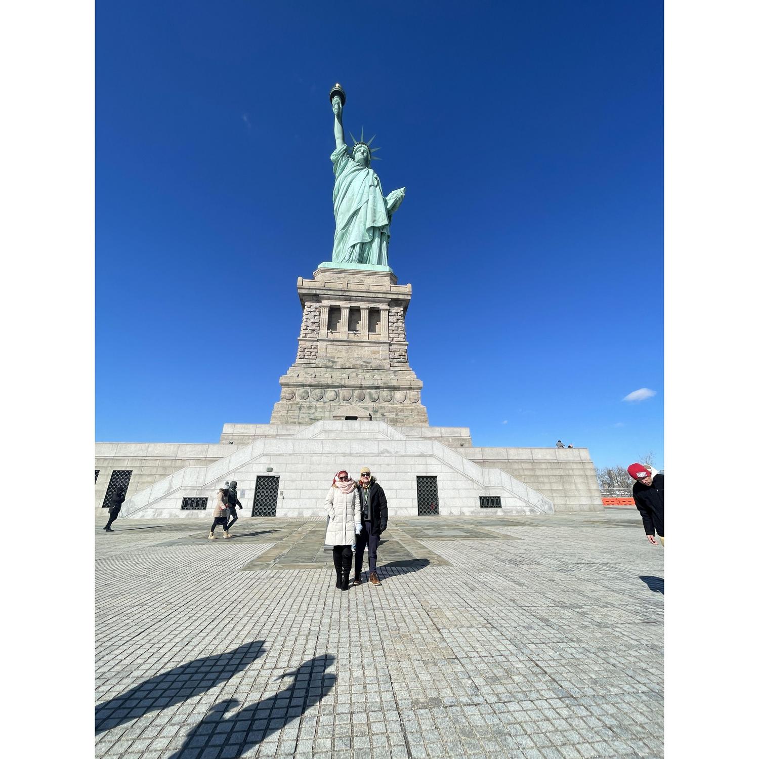 Our first time to New York together to celebrate V- Day.