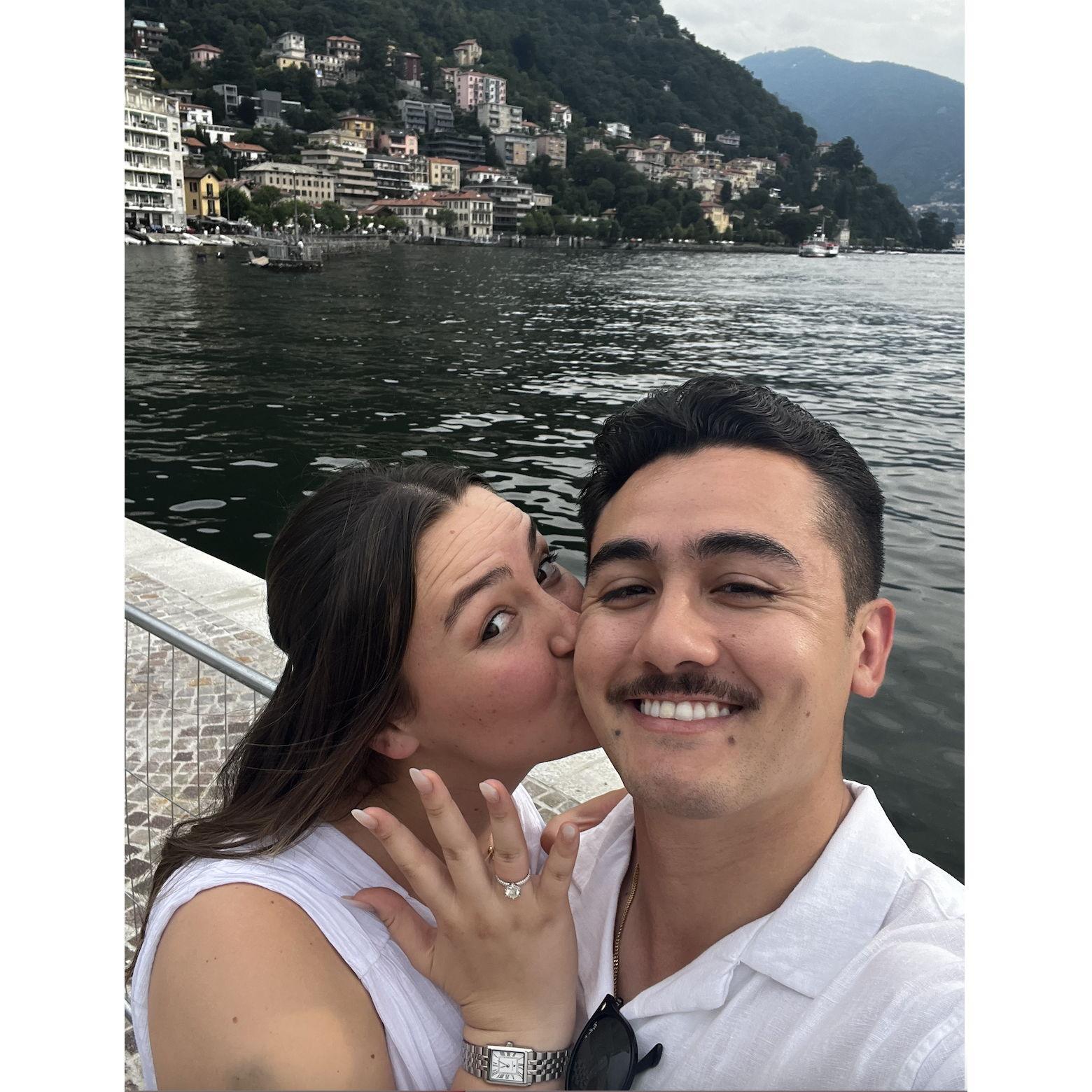 Engagement Pictures at Lake Como