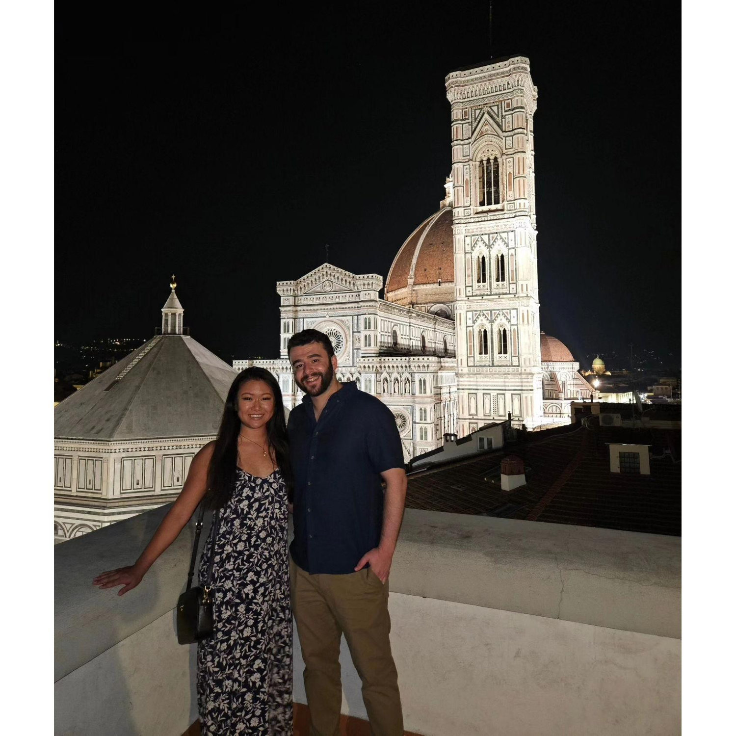 View from the roof of our Airbnb in Florence #Italy2023