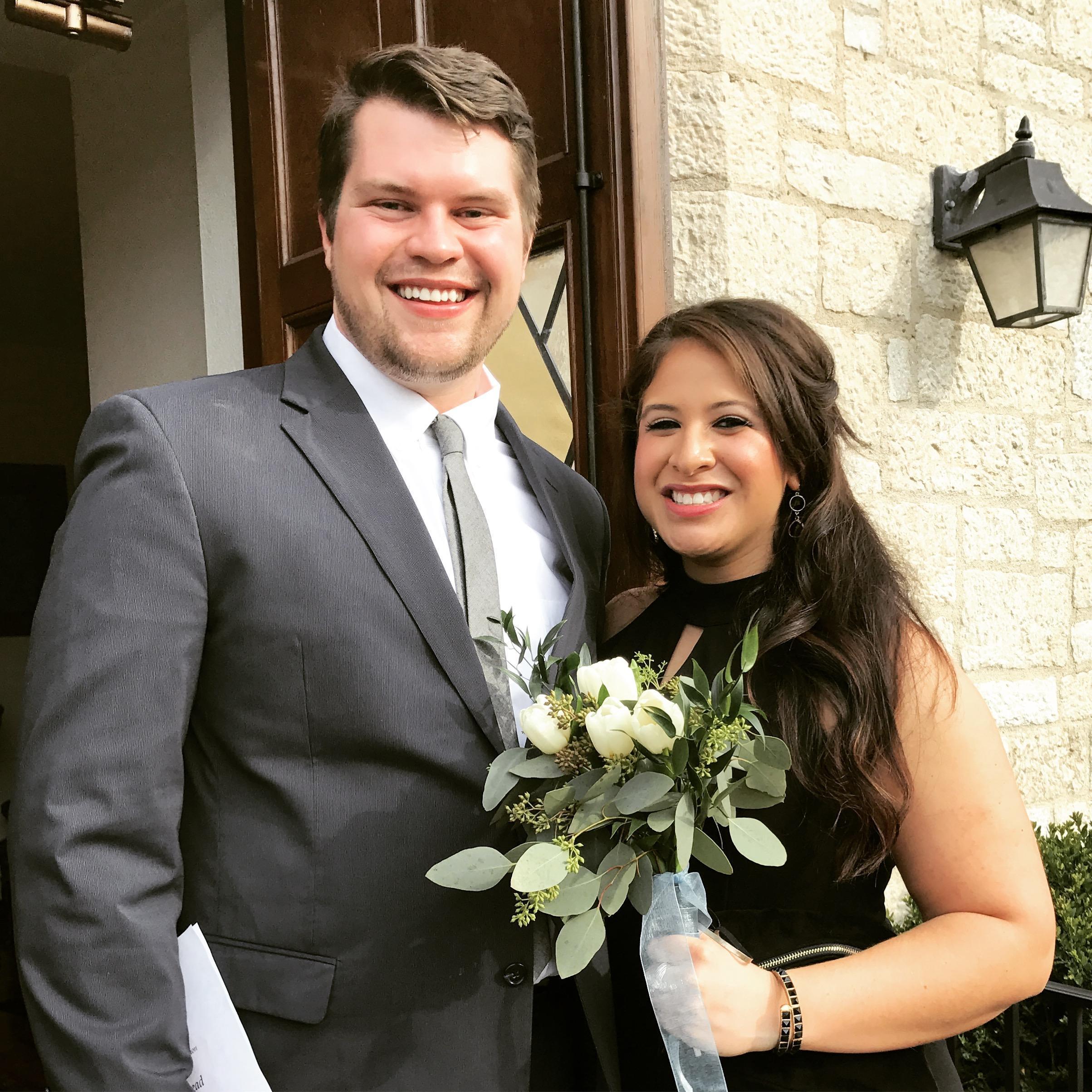 Emily's wedding day, Spring 2017