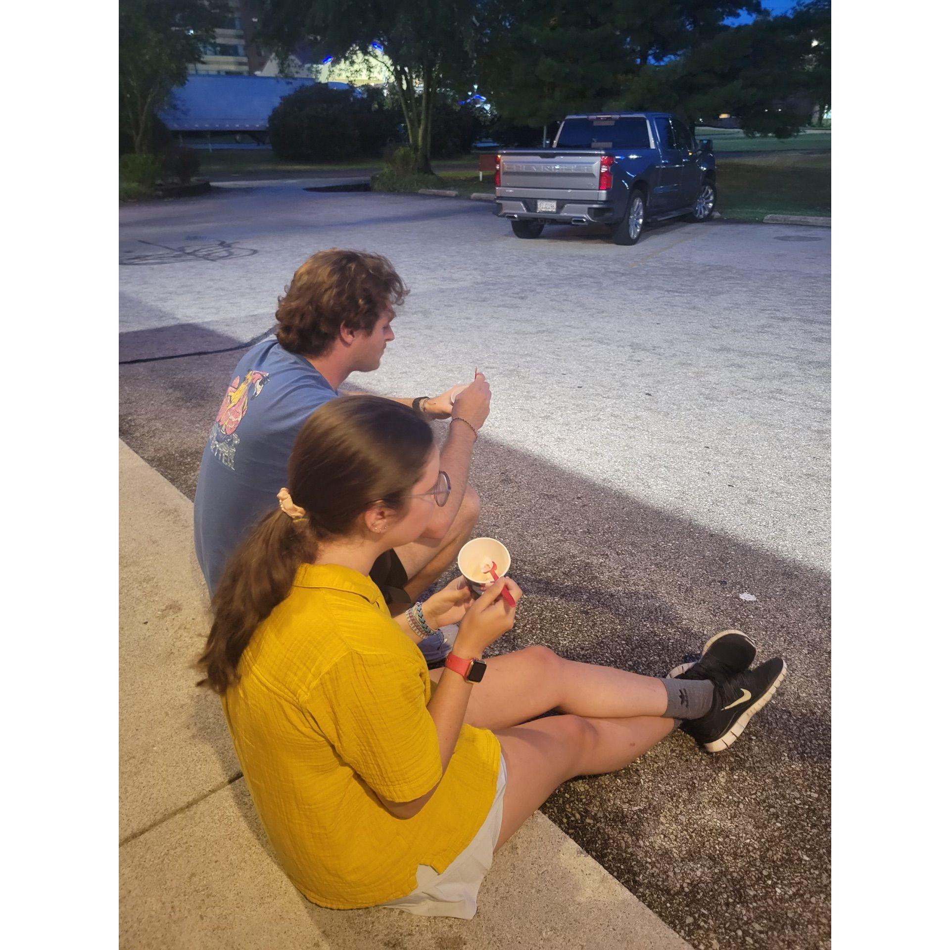 The first of many DQ trips while visiting Sam's family in Maryland!