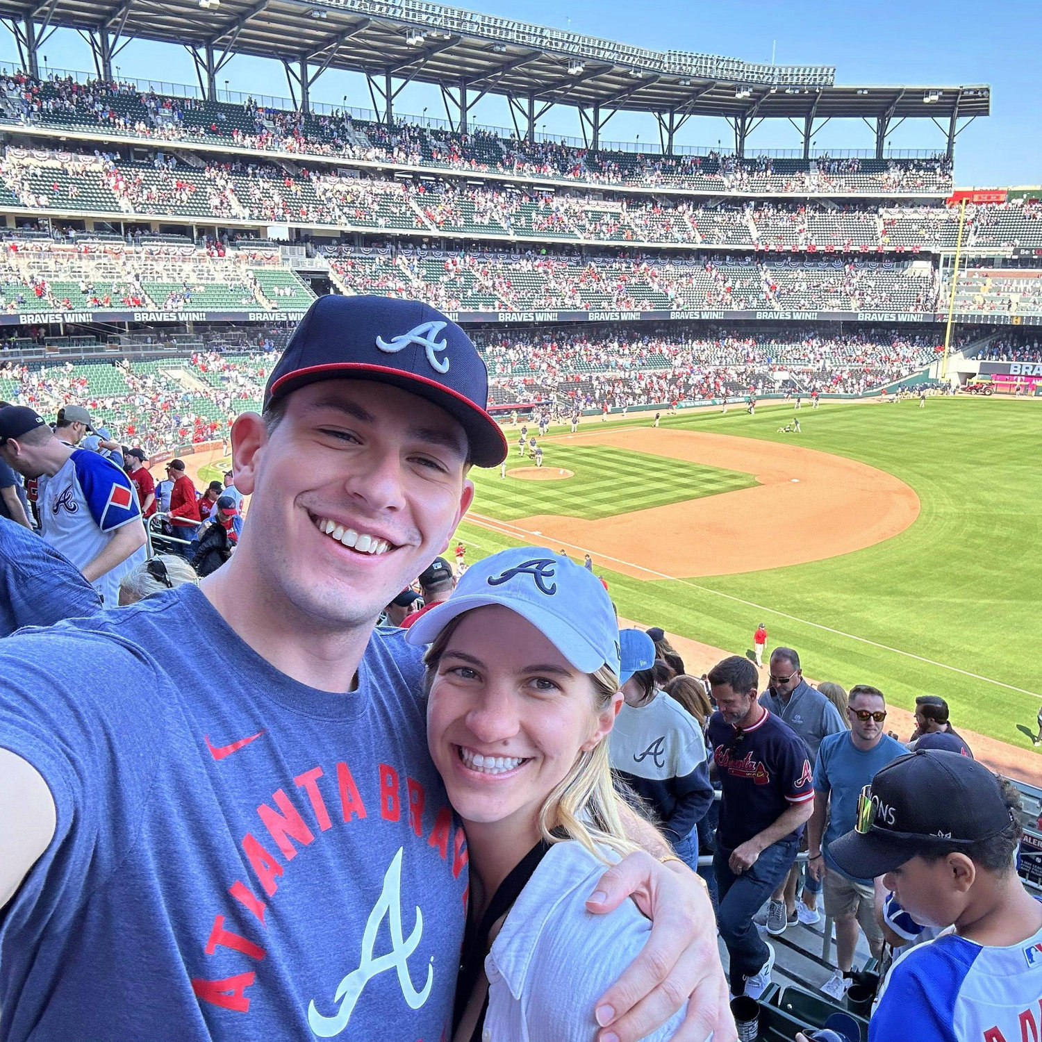 Liz's first Atlanta Braves game. Trevor's favorite team in the MLB!
