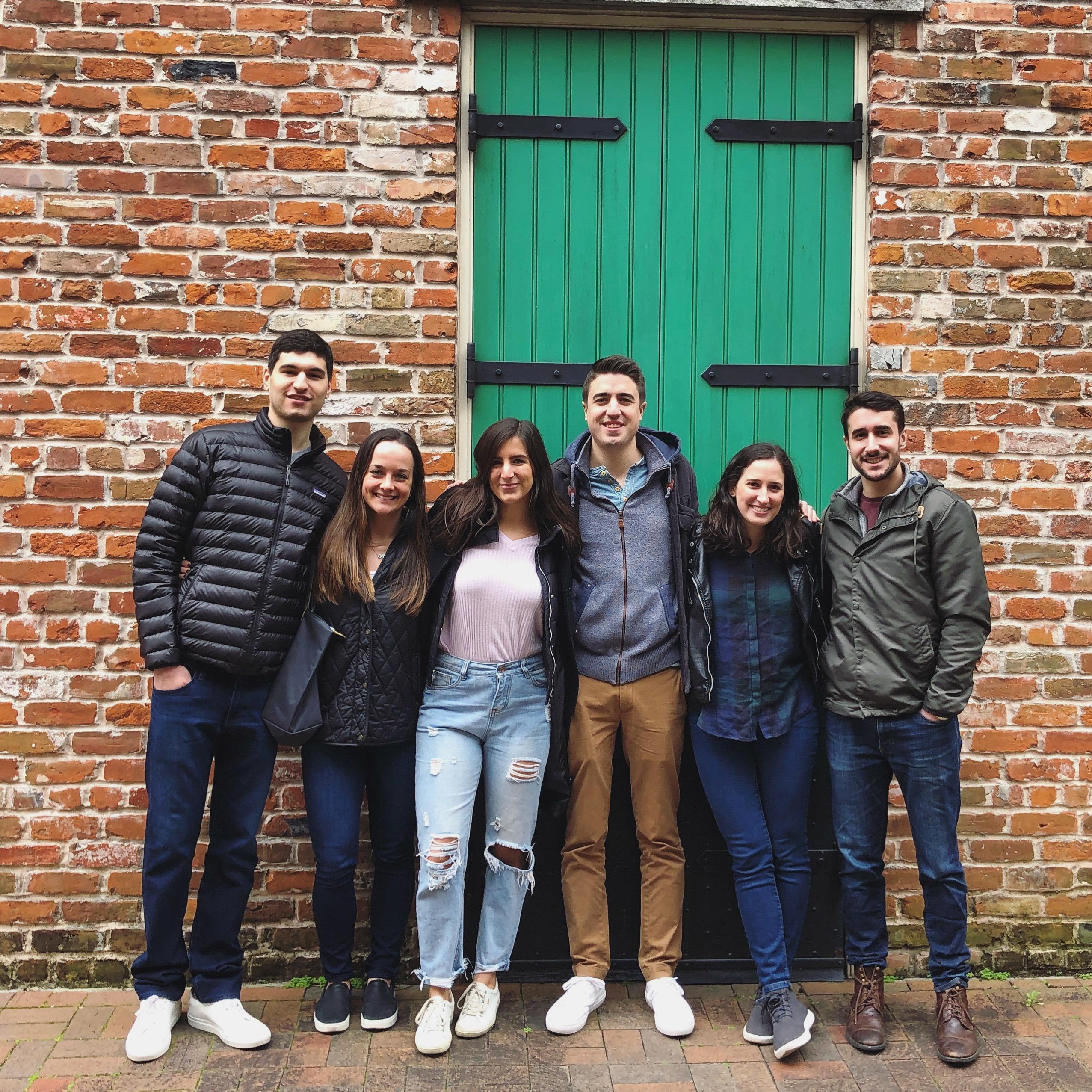 Nola with the roomies +1s