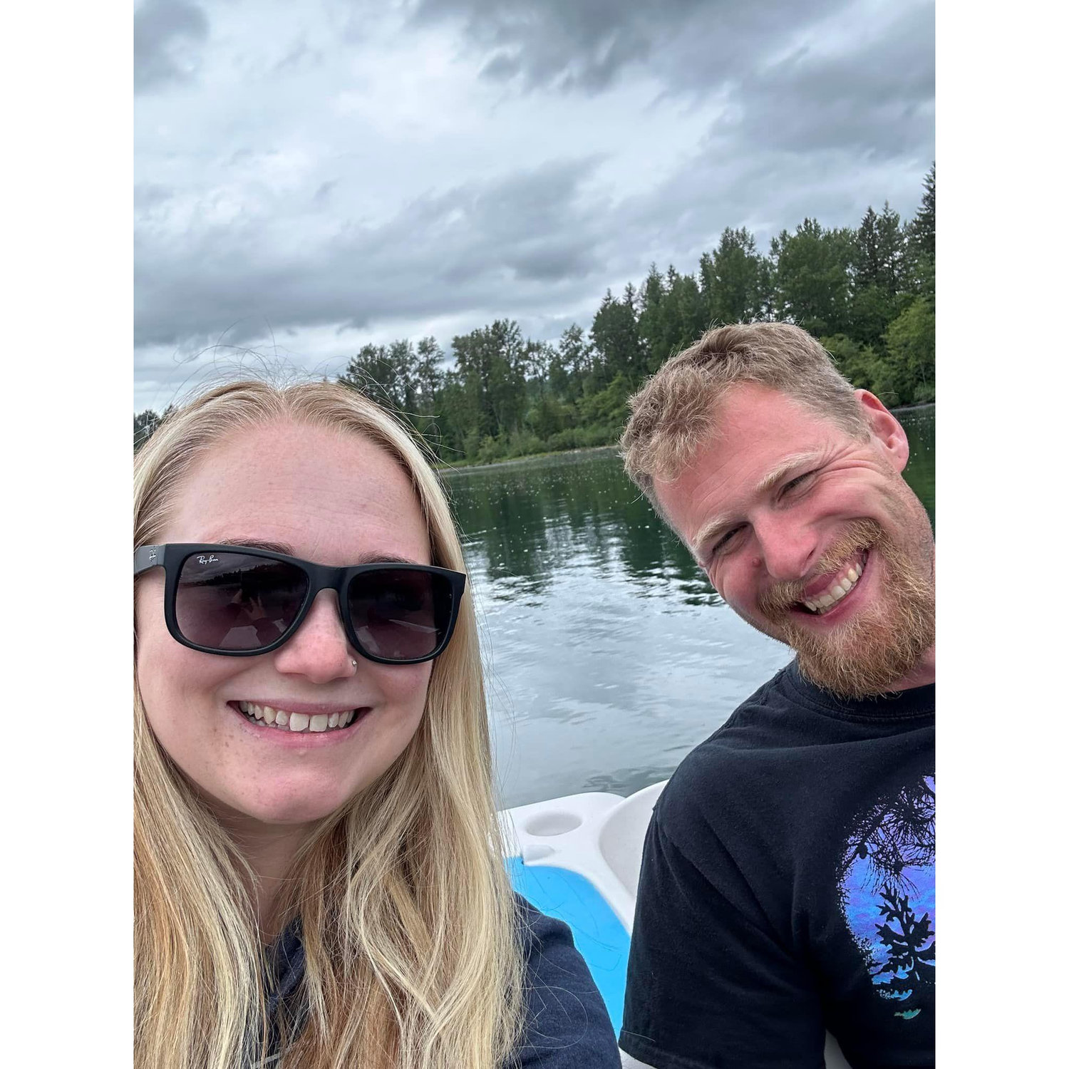 Paddleboats on Lake Mayfield
