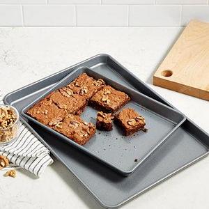 Nonstick Baking Sheet & Brownie Pan Set