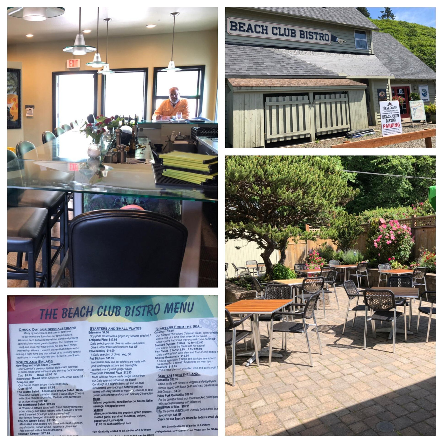 Beach Club Bistro has outdoor space and some killer BBQ