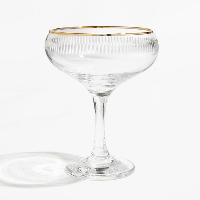 A Coste Etched Wine Glasses by Athena Calderone