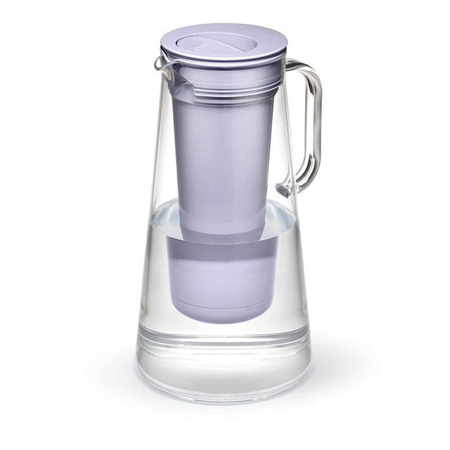 LifeStraw Home – Water Filter Pitcher, 7-Cup, Wisteria, BPA Free Designed for Everyday Protection Against Bacteria, parasites, microplastics, Lead, Mercury, PFAS, and a Variety of Chemicals