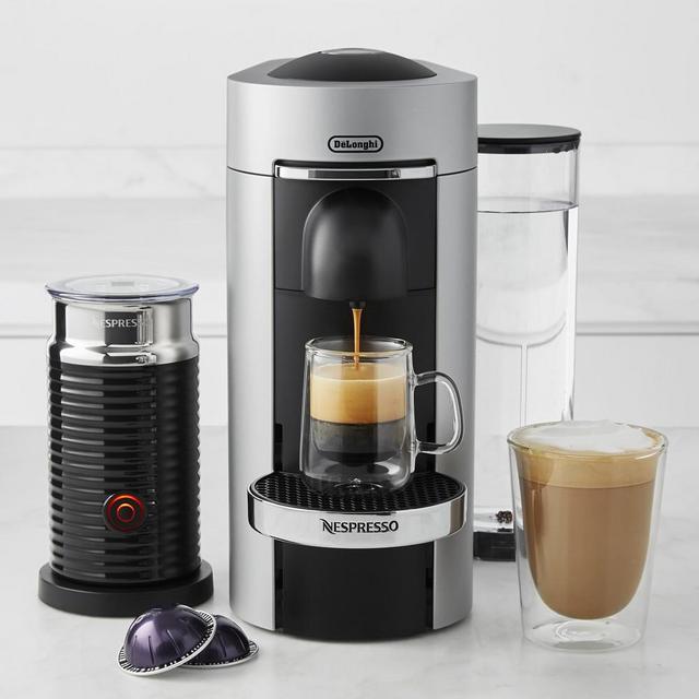 Nespresso VertuoPlus Deluxe Coffee Maker & Espresso Machine by De'Longhi, Silver