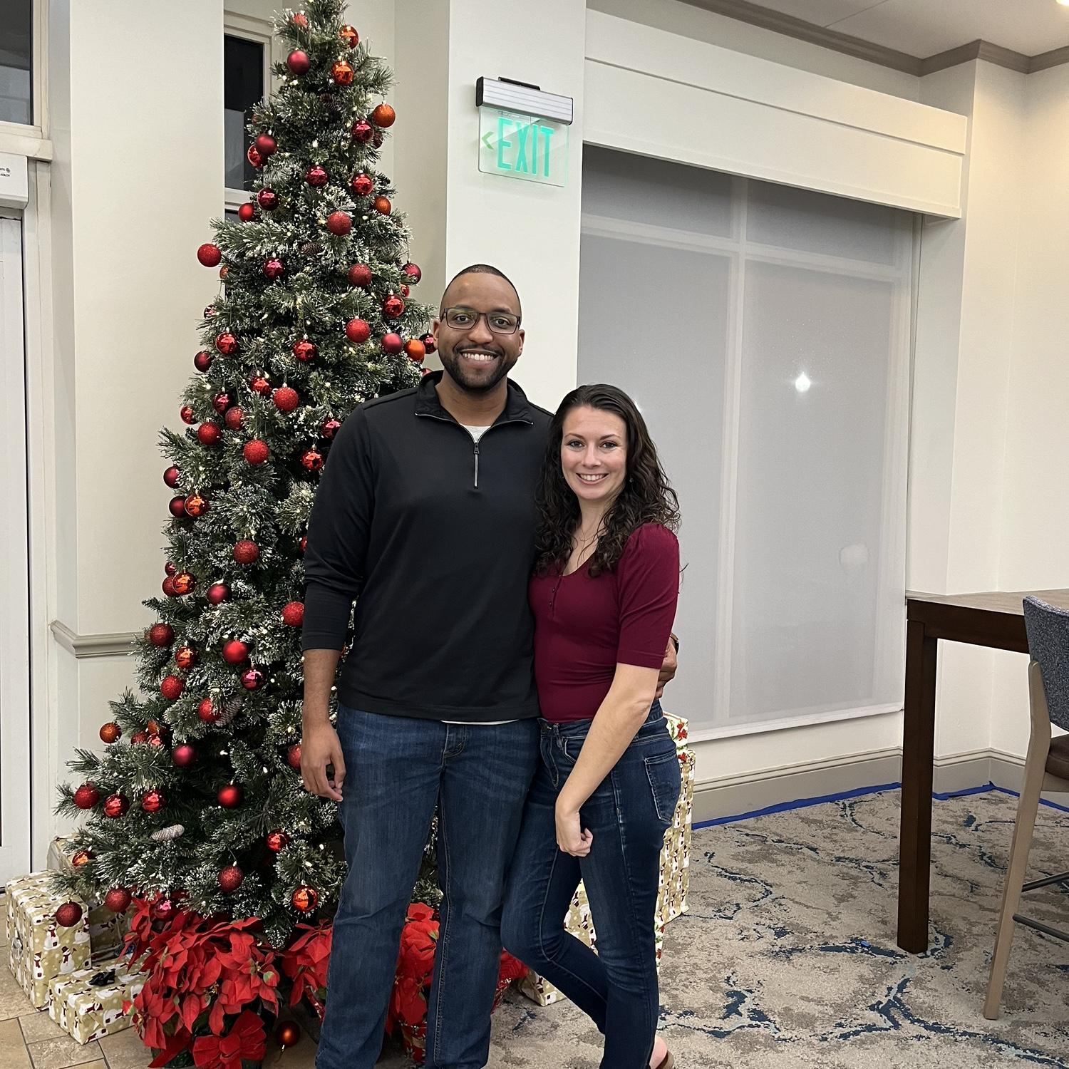 Our last Christmas as girlfriend and boyfriend - Cory proposed three days later!