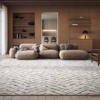 Adirondack Modern Distressed Chevron Area Rug