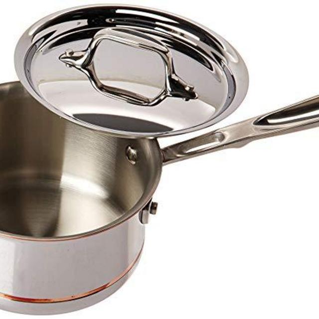 All-Clad 6201.5 SS Copper Core 5-Ply Bonded, 1.5-Quart, Silver