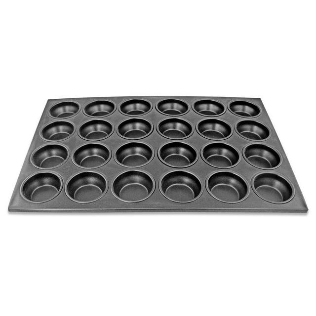 New Star Foodservice 37937 Commercial Grade Aluminum Non-Stick 24-Cup Muffin Pan