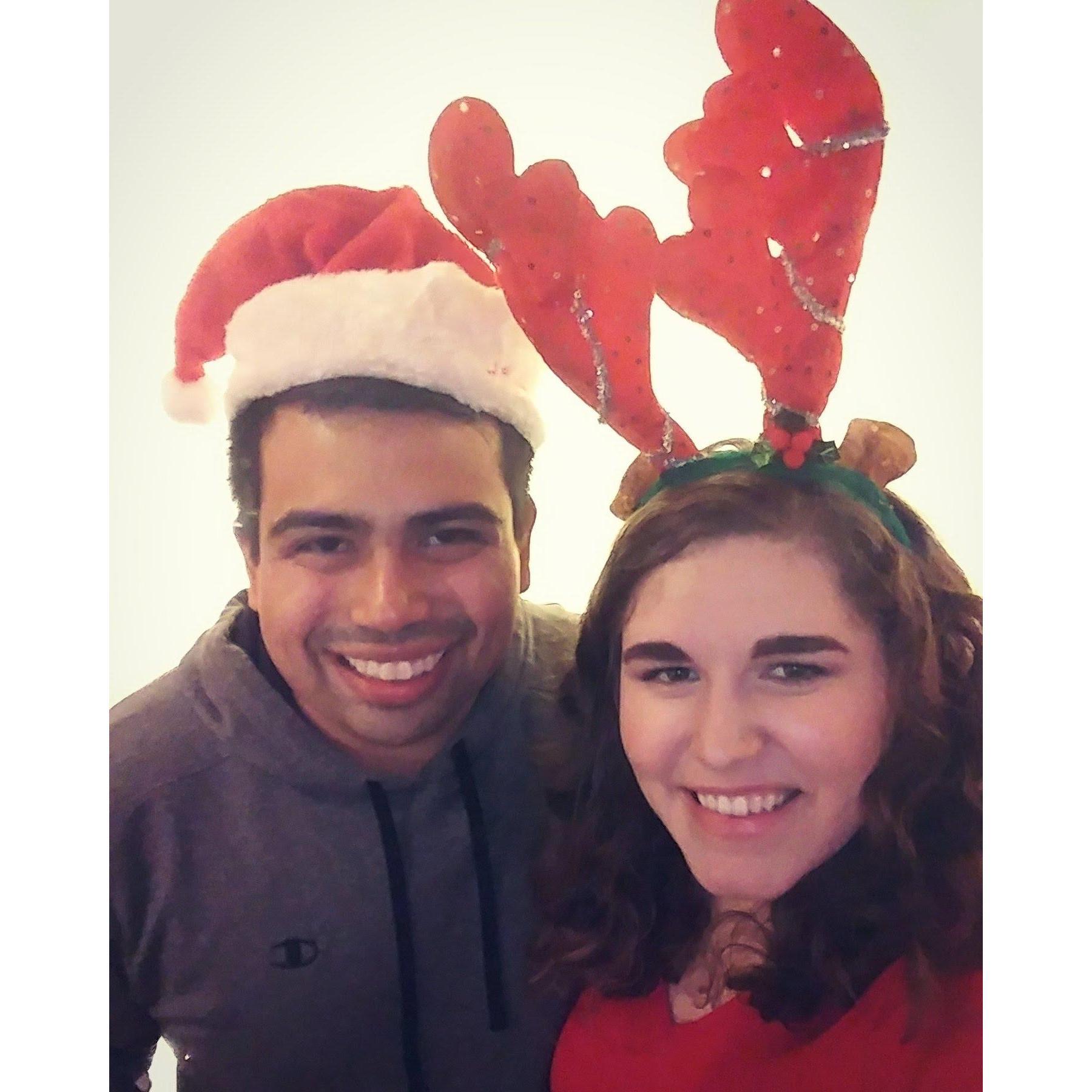 This past Christmas together! So festive!