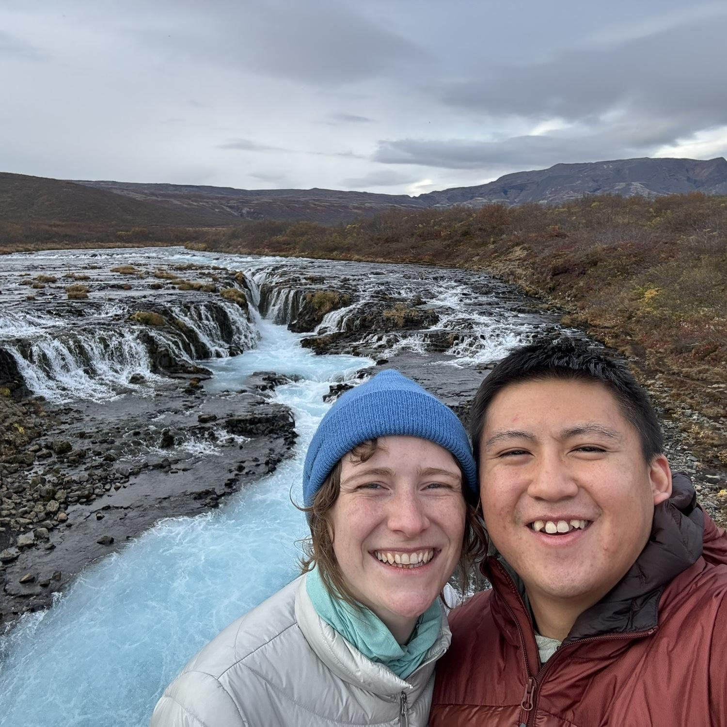 Moments after proposing while we were in Iceland!