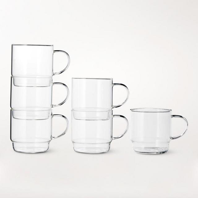 Williams Sonoma Pantry Stacked Mugs, Set of 6