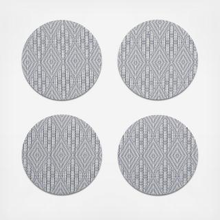 Martha Stewart Boxwood Round Coaster, Set of 4