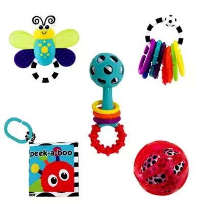 Sassy® Baby's First Development Gift Set in Red