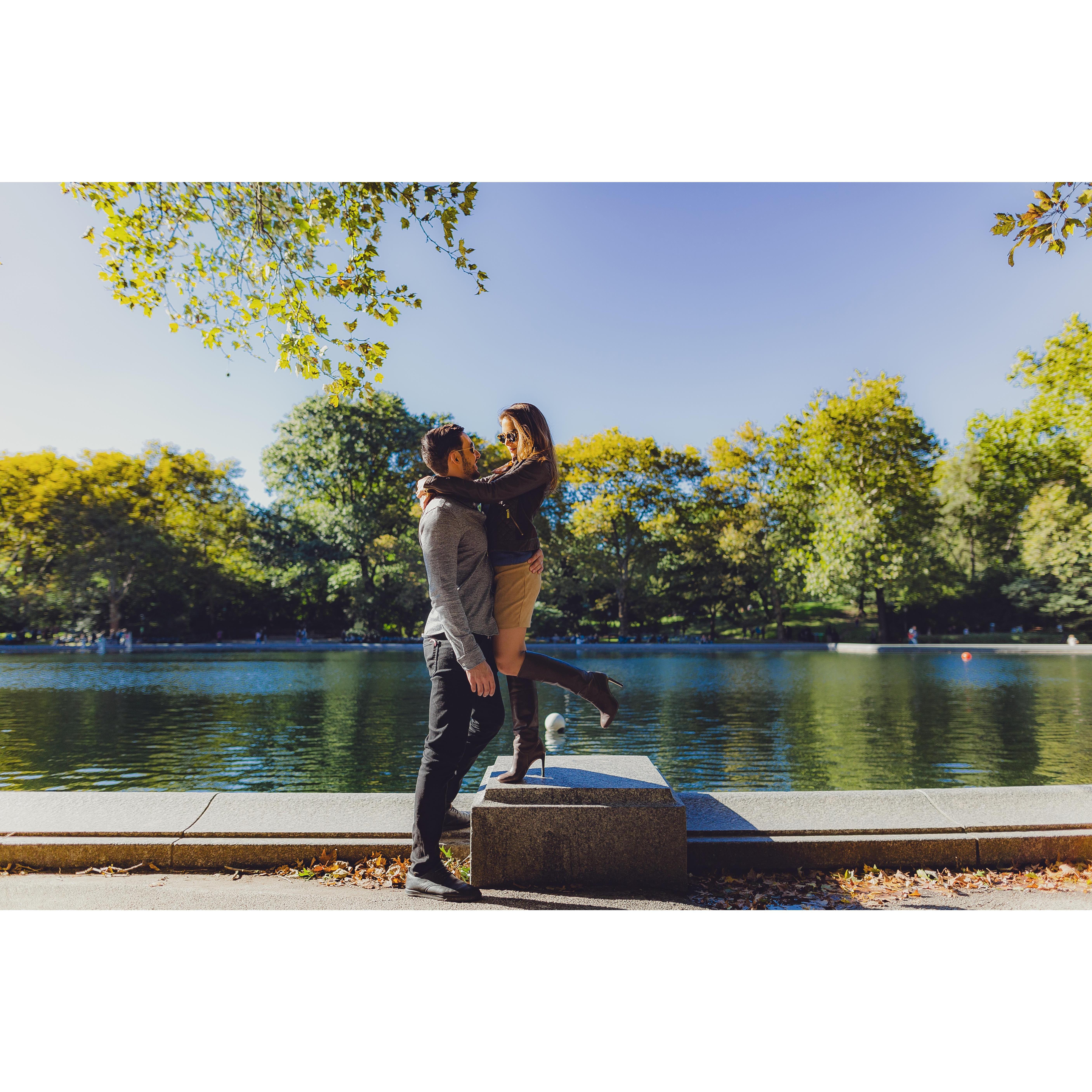 Central Park Engagement Photo Session
