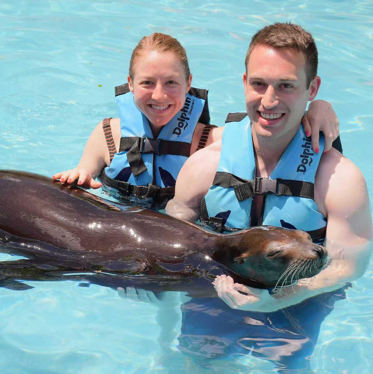 Swimming with Luna the Sea Lion in Mexico