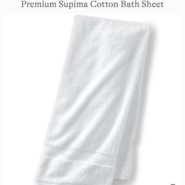 Premium Supima Cotton Bath Sheet - WHITE