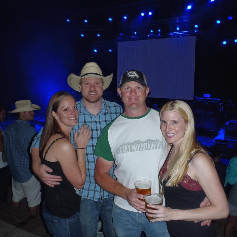 Jason Aldean and FGL concert at red rocks with AJ and Nicole