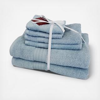 Braid Dobby 6-Piece Bath Towel Set