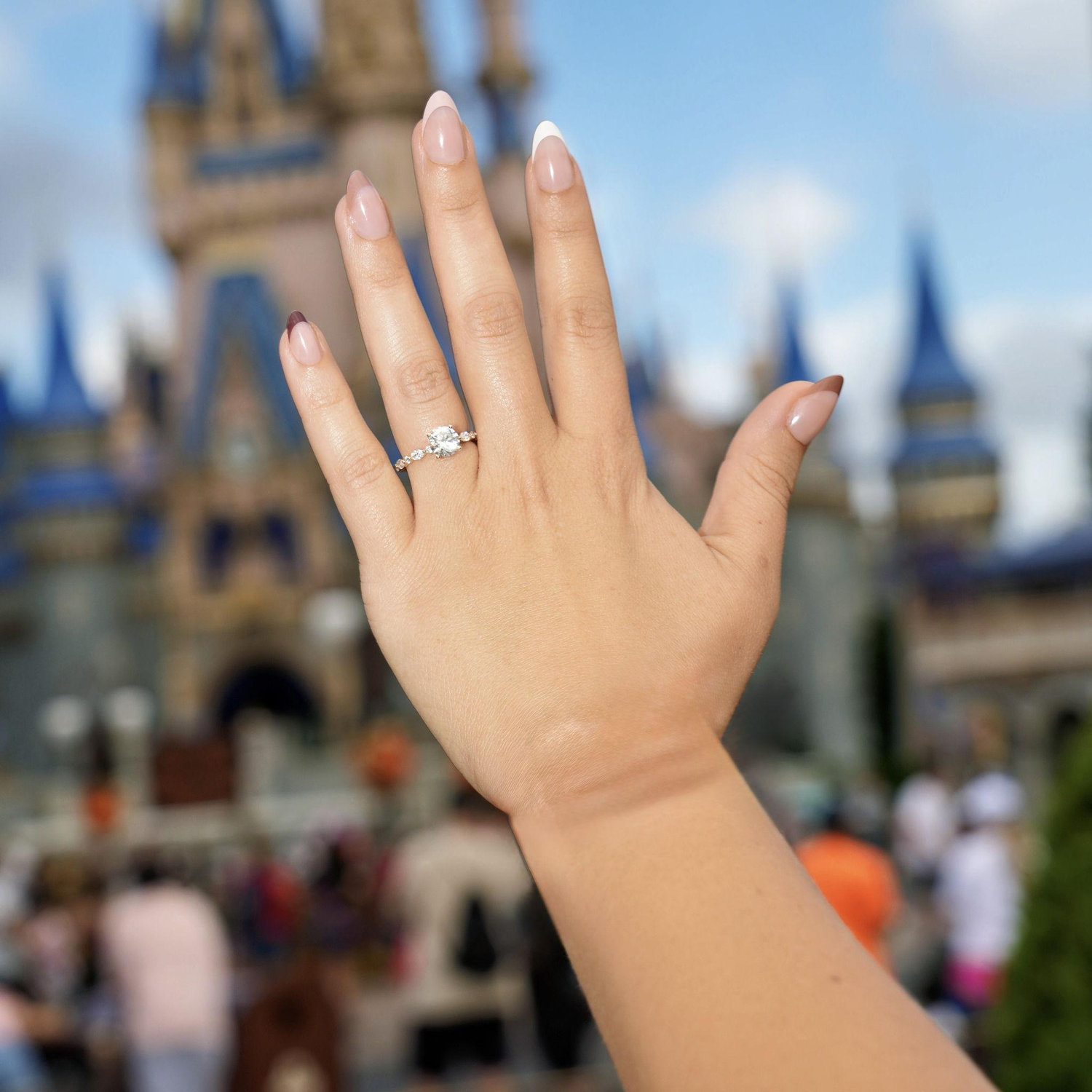 The day after we got engaged - got to spend the day in Magic Kingdom celebrating!