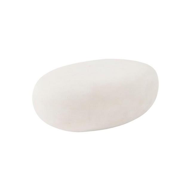 River Stone Large Coffee Table, Ivory