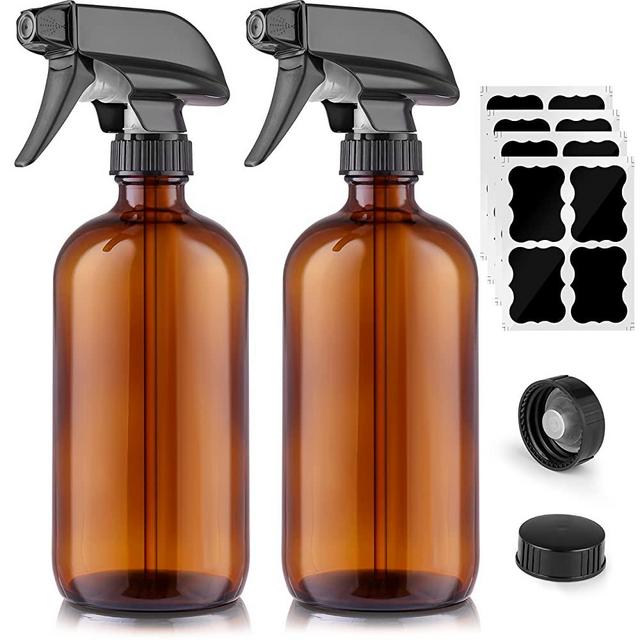 Zulay Home 16oz Spray Bottle Heavy Duty Plastic Cleaning Spray Bottles for  Cleaning Leakproof 4 Pack