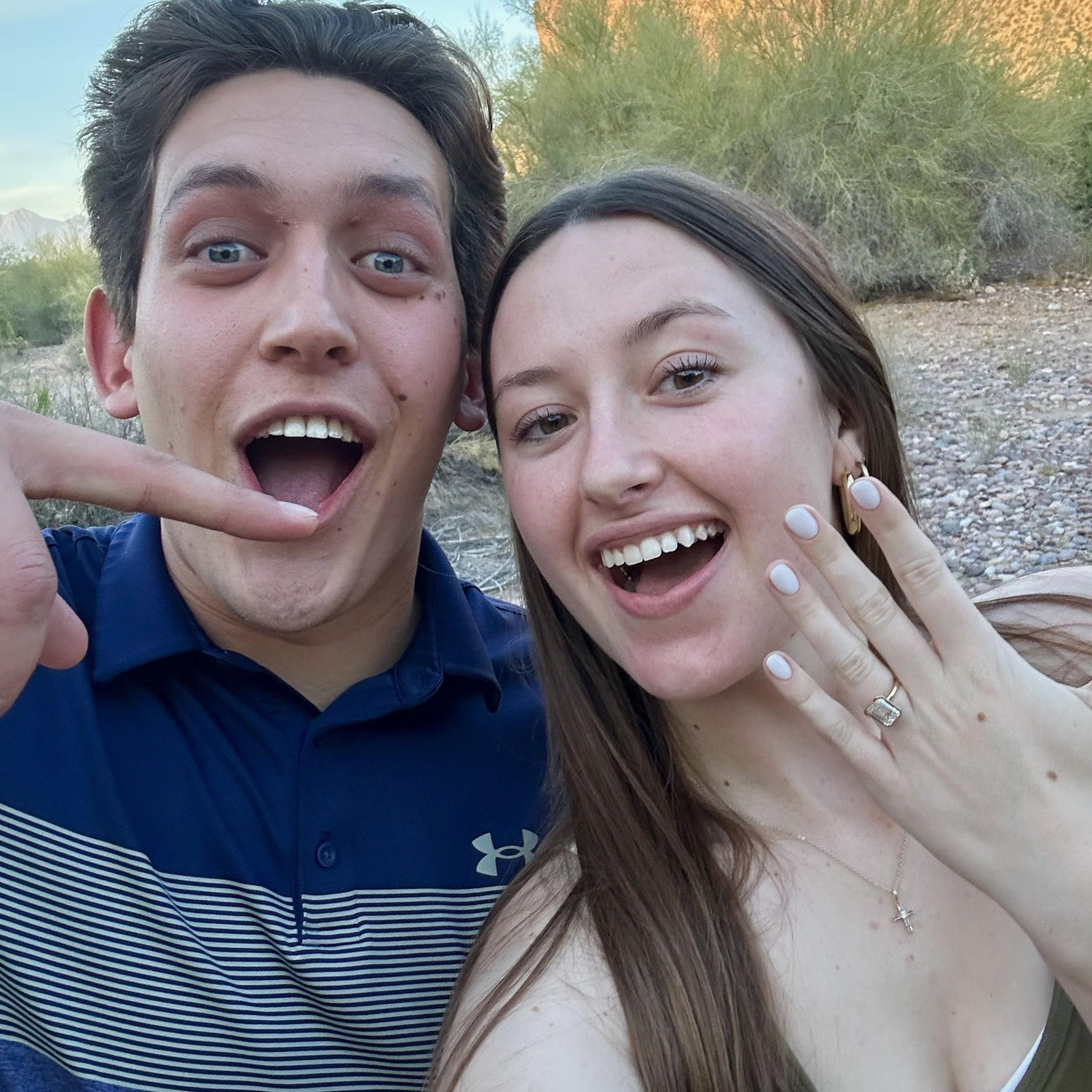 When we got engaged!