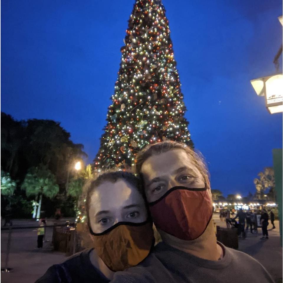 Florida winter, this is outside of the Animal Kingdom at Disney.