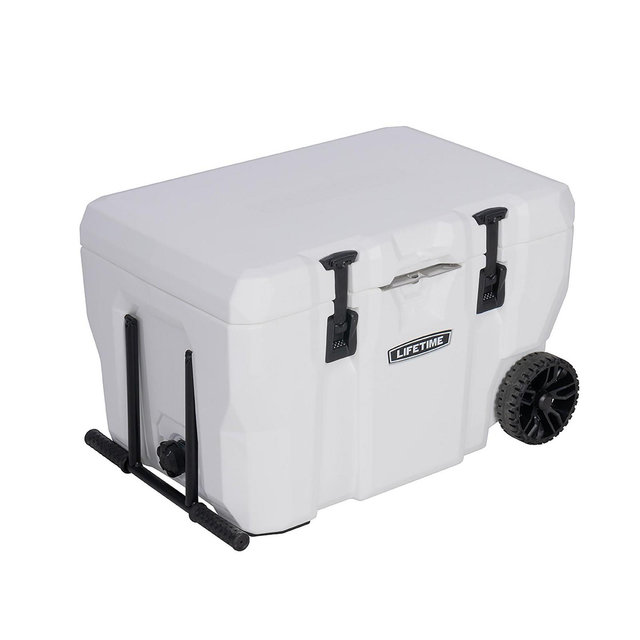 Lifetime 55 Quart High Performance Wheeled Cooler, Arctic White