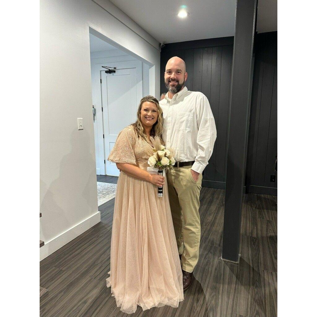 At a friend's wedding.