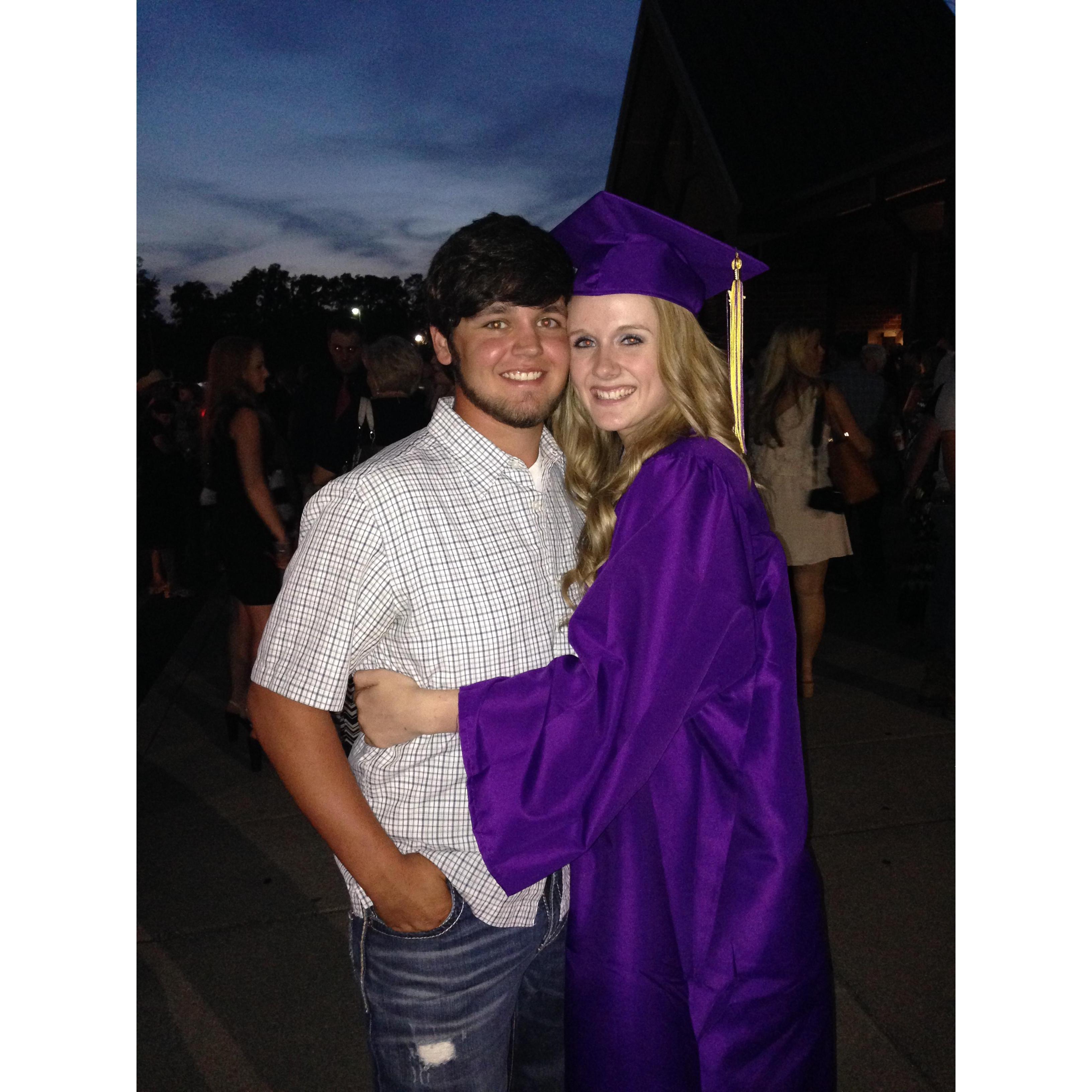 2014- Christine's high school graduation day.