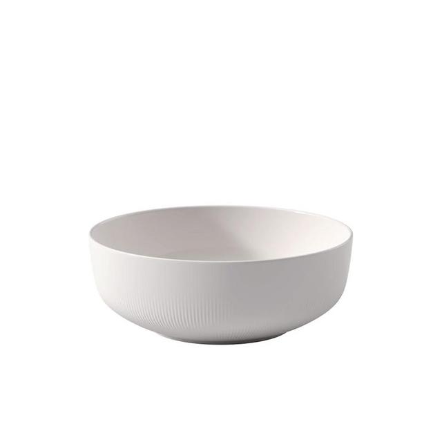 Villeroy & Boch Afina Gourmet Medium Serving Bowl, Premium Porcelain, Made in Germany, Dishwasher and Microwave Safe, 9.5 x 9.5x 3.5 in, Stackable, White