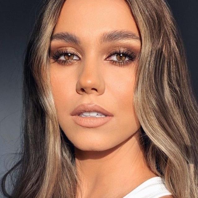 Brown Smokey eyes with lashes! Jeremy doesn’t like a lot of makeup and I haven’t been liking a lot on myself anymore also so this was a good balance.