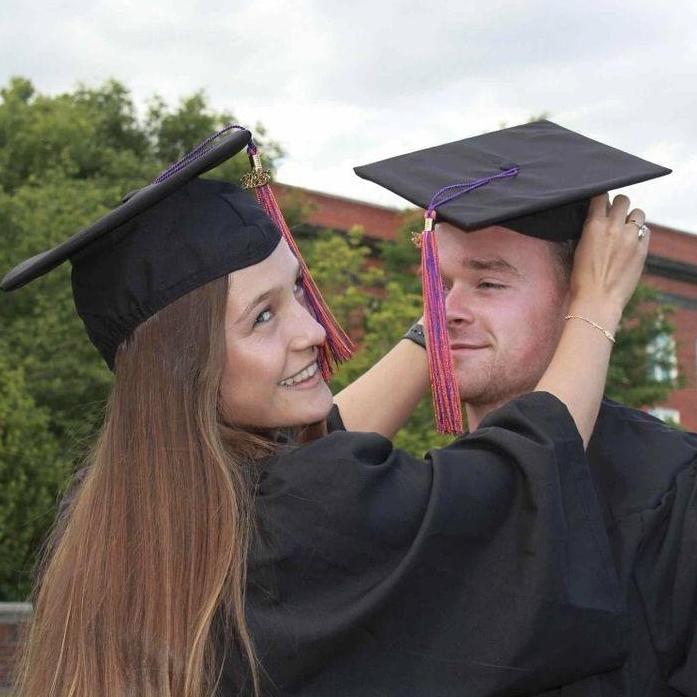 Here we are taking photos for Graduation