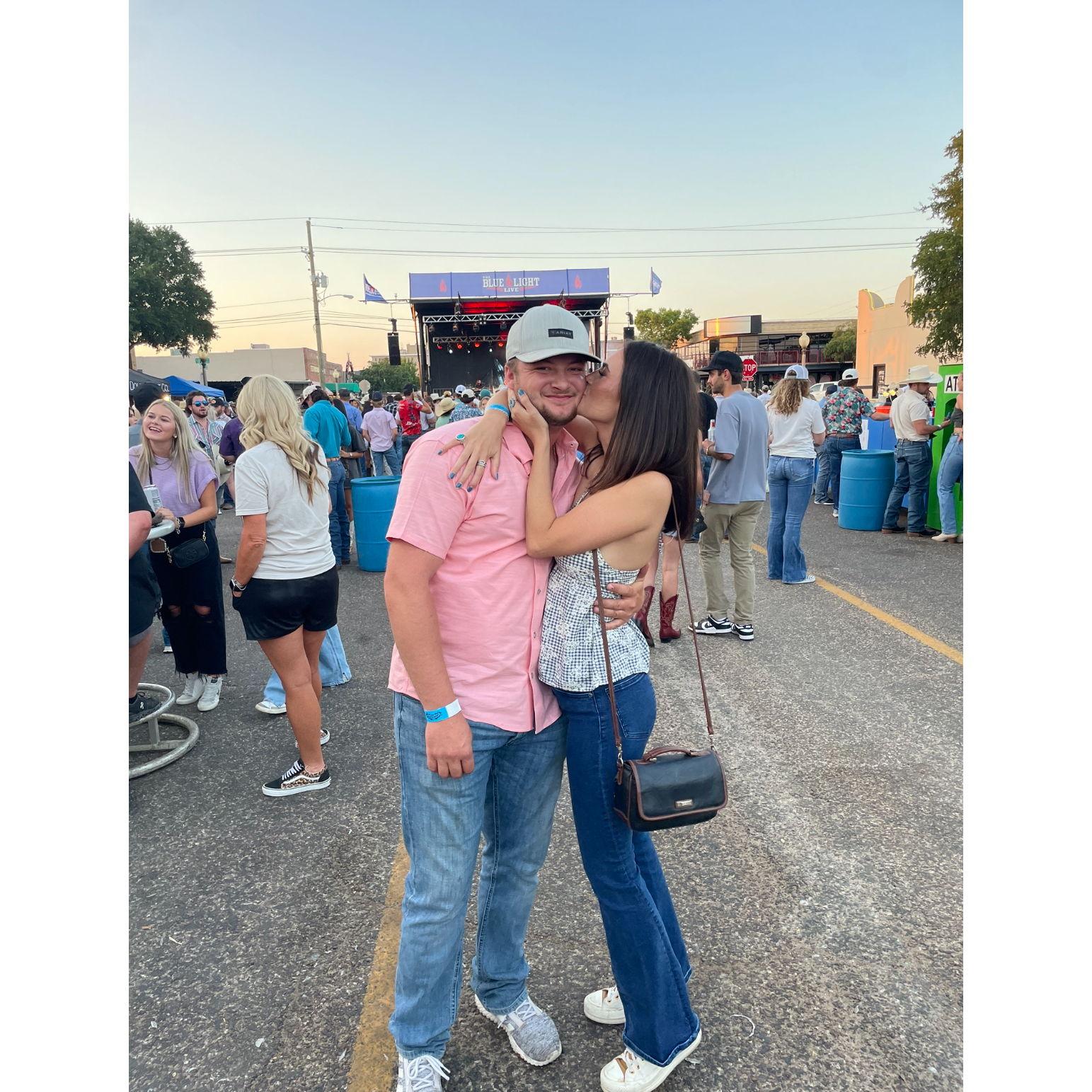 One of the many concerts we attended together.