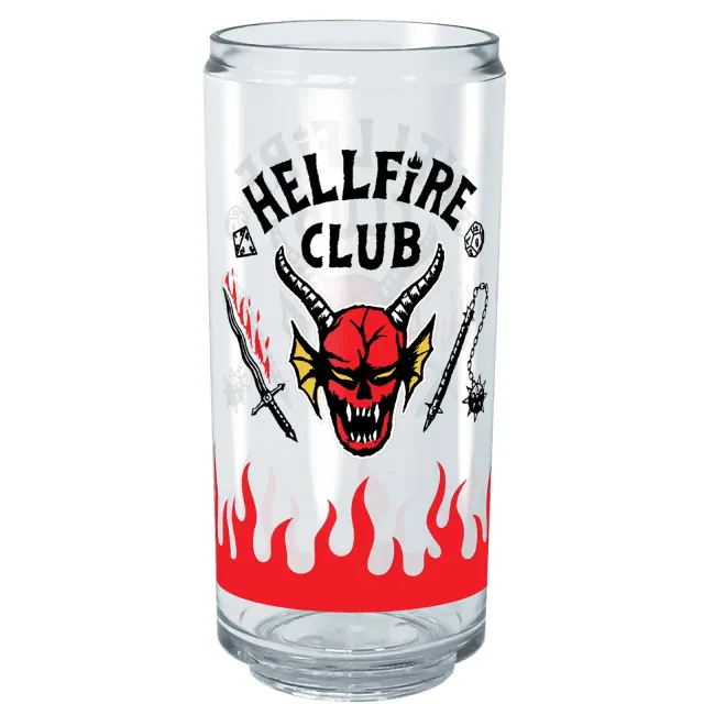 Stranger Things Hellfire Club Demon Head Tritan Can Shaped Drinking Cup - Clear - 16 oz.