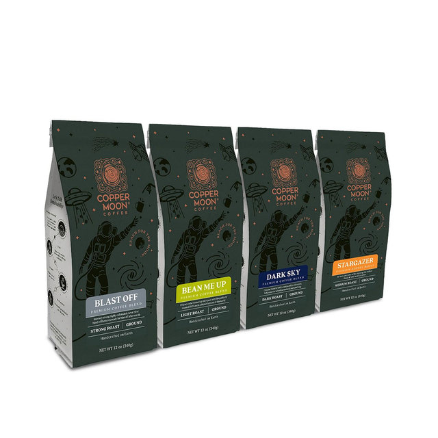 Ground Coffee, Out of This World Blends Variety Pack, 48 Ounces