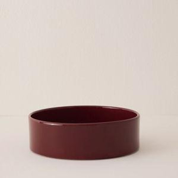 Hoff Ø30 Saucer, Burgundy Glazed