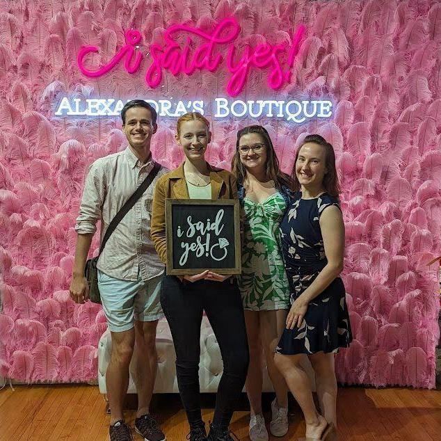 Shannon and her squad after purchasing her wedding dress!