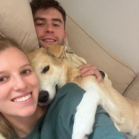 Snuggles with our niece, Callie