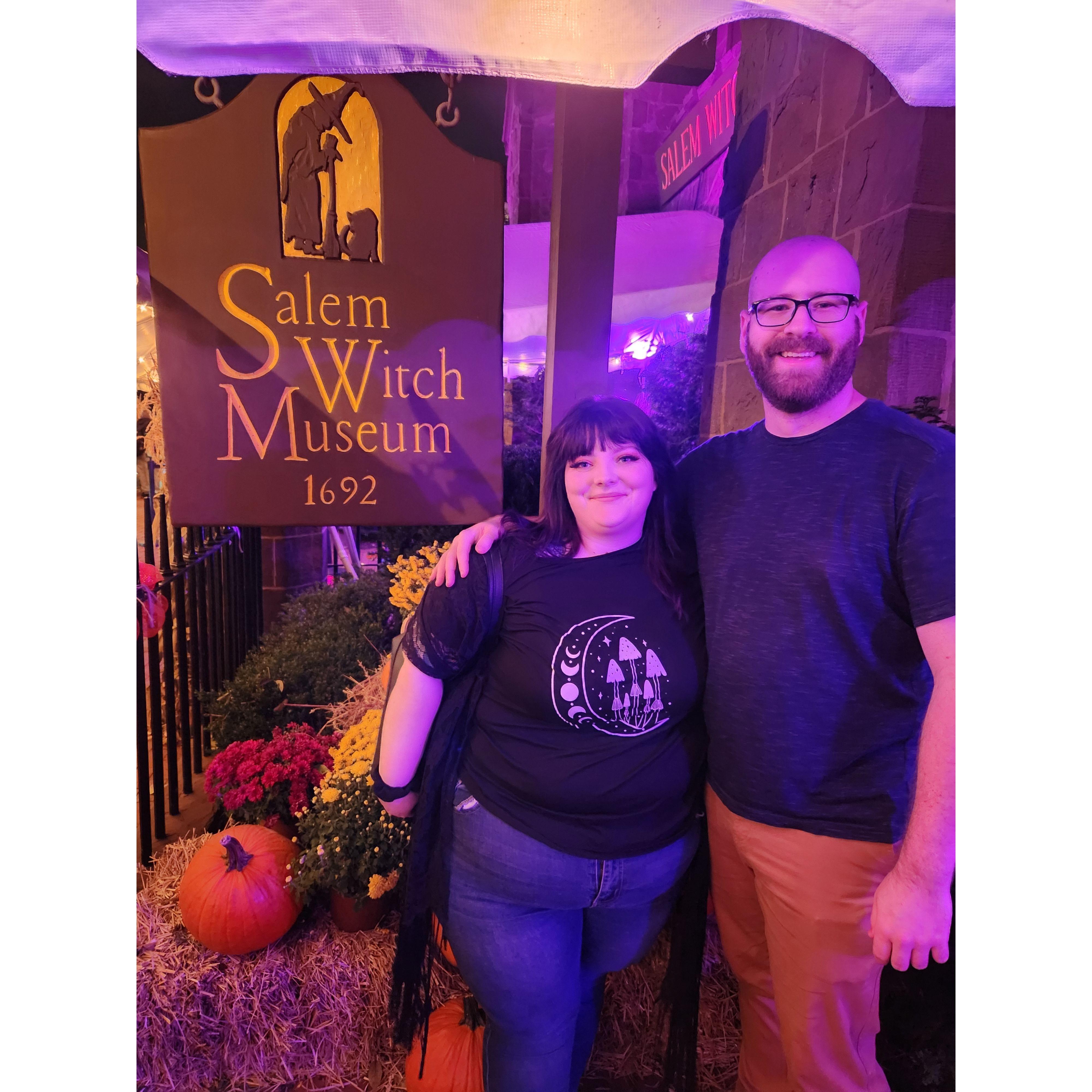 The final stop on Friday, a show at the Salem Witch Museum!