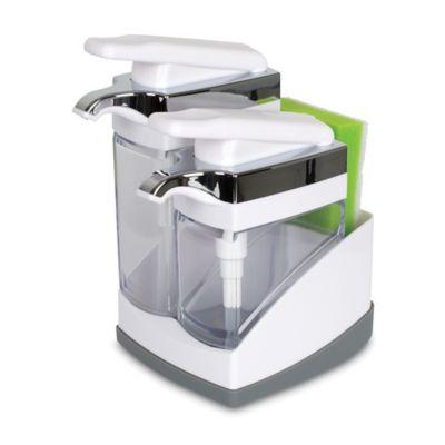 Casabella® Sink Sider™ Duo Dispenser with Sponge