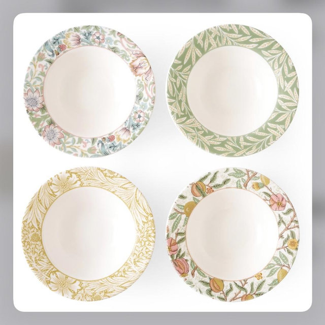 Morris & Co. set of 4 cereal bowls