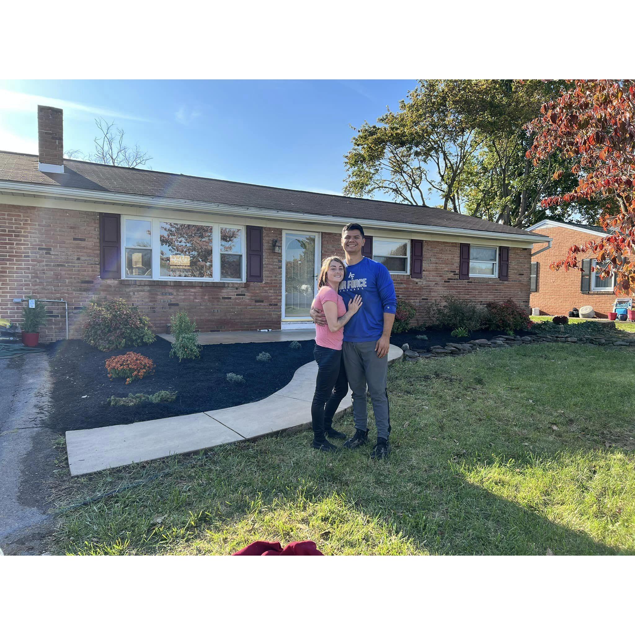 On October 28th, 2022, Lawrence and I bought our first home together and started remodling it with the help of our families.